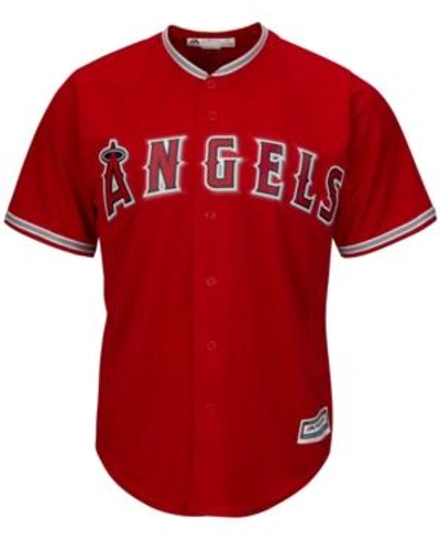 Majestic Men's Los Angeles Angels Of Anaheim Replica Jersey In Red