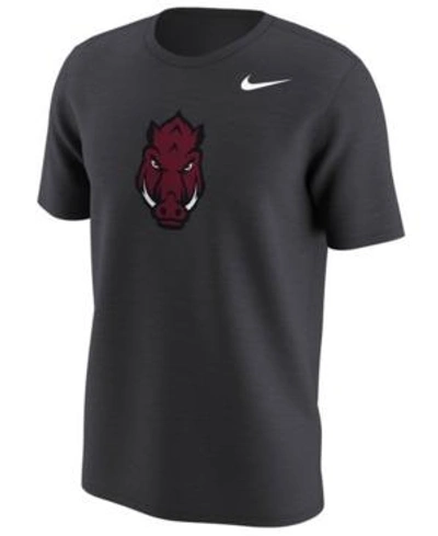 Nike Men's Arkansas Razorbacks Alternate Logo T-shirt In Anthracite