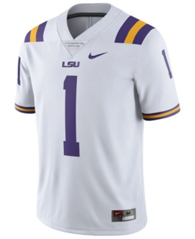 Nike Men's Lsu Tigers Limited Football Jersey In White