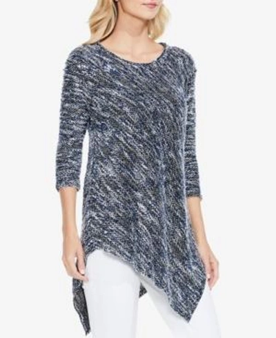 Vince Camuto Two By  Asymmetrical Sweater In Blue Stone