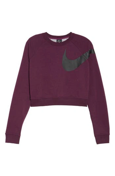 Nike Dry Versa Long-sleeve Training Top In Bordeaux/ Htr/ Black