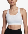 Nike Pro Classic Medium-support Compression Sports Bra In White