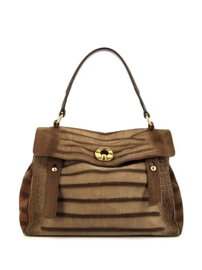 Pre-owned Saint Laurent Medium Muse Two Handbag In Brown