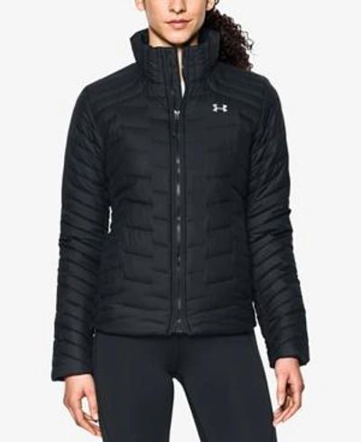 Under Armour Ua Coldgear Hooded Jacket In Black