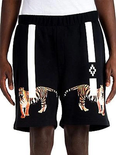 Marcelo Burlon County Of Milan X Tyga Tiger Shorts In Black