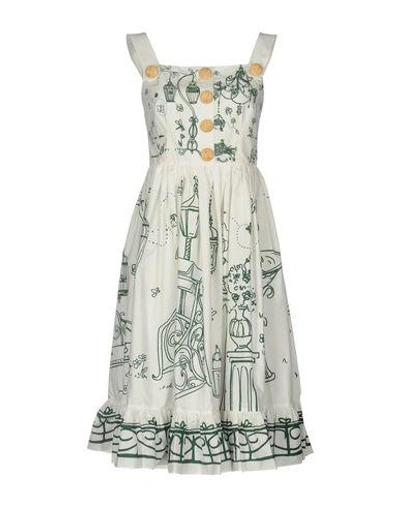 Dolce & Gabbana Knee-length Dress In White