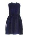 Msgm Short Dress In Bright Blue