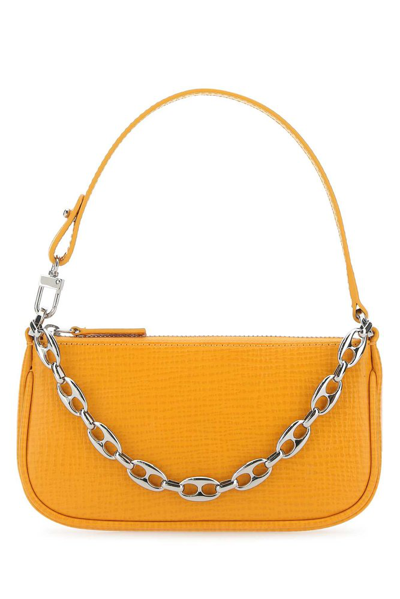 By Far Rachel Chained Mini Shoulder Bag In Yellow