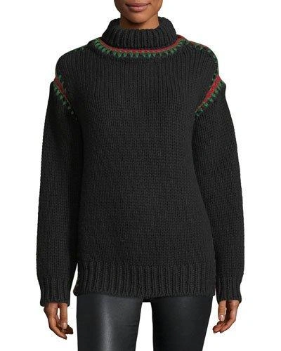 Moncler Maglione Sweater With Stitching