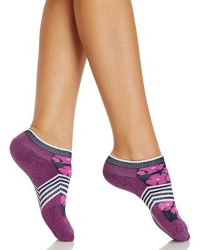 Happy Socks Floral Low-cut Socks In Purple