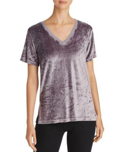 Michael Stars Velvet Slouchy Tee In Galvanized