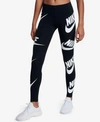 Nike Sportswear Graphic Leggings In Black/white