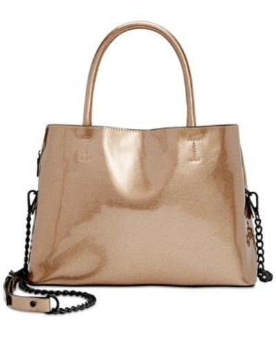 Steve Madden Porsha Car Paint Large Satchel In Copper