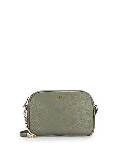 Furla Miky Pebbled Leather Crossbody Bag In Navy