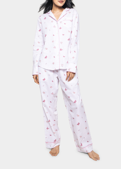 Petite Plume Butterflies Cotton Pajamas In White
