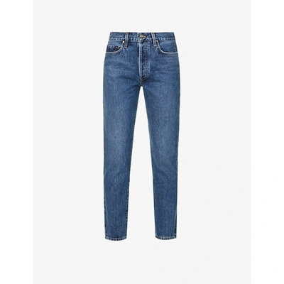 Goldsign Harper Straight-leg Mid-rise Denim Jeans In Moran