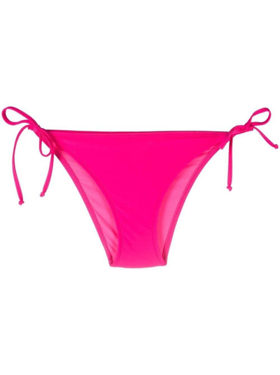 Chiara Ferragni Side Tie Brief Iconic Eyestar Bikini Bottom In Fuchsia