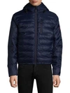 Canada Goose Lodge Hooded Puffer Jacket Fusion Fit In Sad Blue