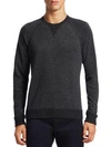 Vince Birdeye Raglan Sleeve Sweater In Carbon Dark Grey