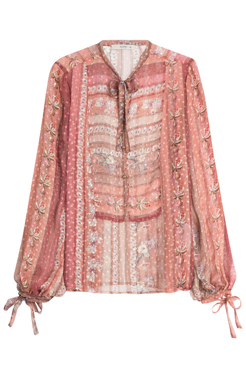 Etro Natalia Printed Silk Blouse | ModeSens