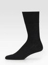 Falke Firenze Cotton Socks In Black