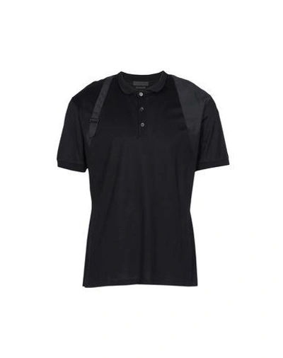 Alexander Mcqueen Polo Shirts In Black