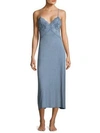 Jonquil Lace V-neck Nightgown In Blue