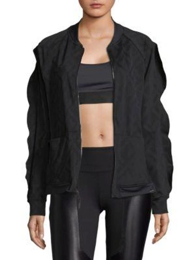 Koral Glance Bomber Jacket In Black Geo