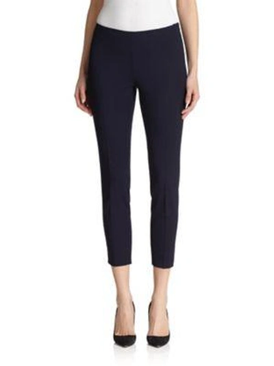 Lafayette 148 Stanton Bi-stretch Pants In Ink