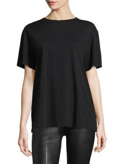 Helmut Lang Archive Jersey Cotton Tee In Black