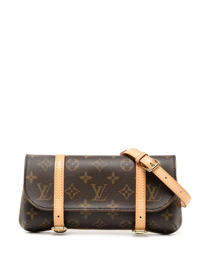 Pre-owned Louis Vuitton 2004  Pochette Marelle Belt Bag In Brown
