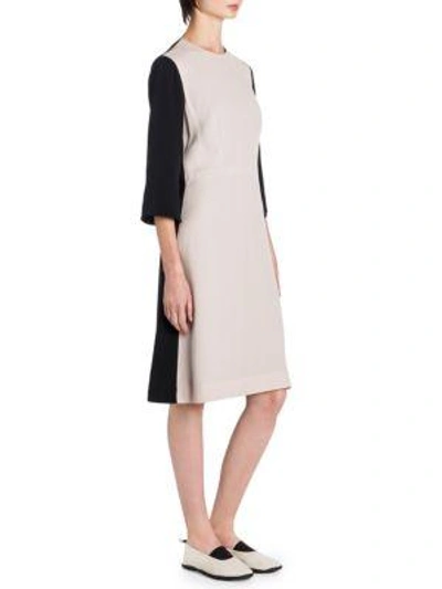 Marni Colorblocked Shift Dress In Pink