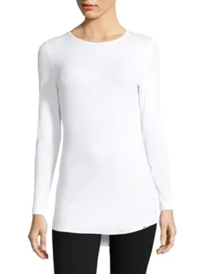 Hanro Mia Long-sleeve Shirt In White