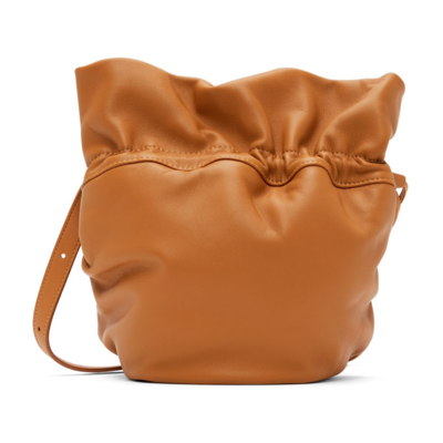 Lemaire Orange Glove Bag In 378 Burnt Orange