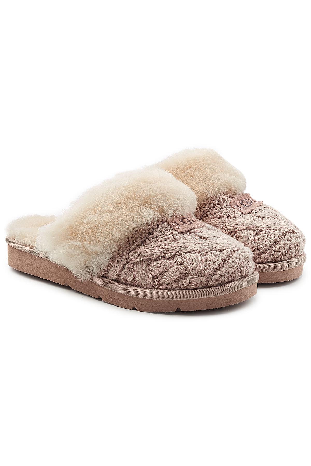 ugg cable knit slippers