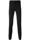 Neil Barrett Rib Detailed Skinny Trousers In Black