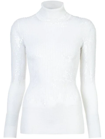 Missoni Sequin Embellished Jumper In White