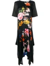 Preen By Thornton Bregazzi Asymmetric Floral-print Dress