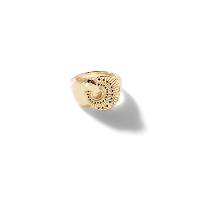 John Hardy Radial 18k Gold Hammered Ring
