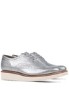 Grenson 'emily' Brogues In Platinum