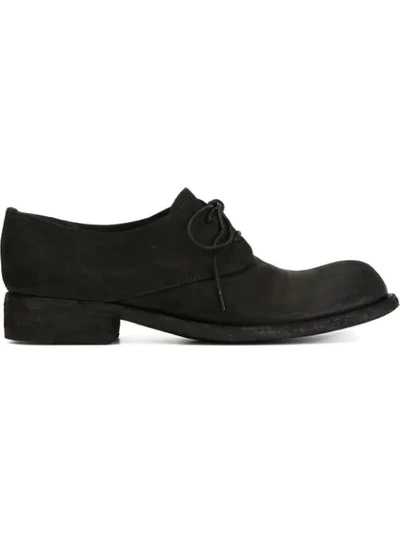 Officine Creative Hand Painted Derby Shoes In Black