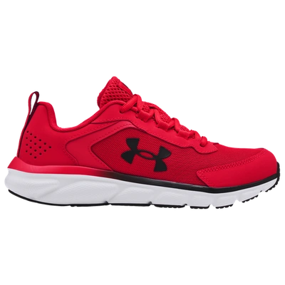 Under Armour Boys' Big Kids' Assert 9 Stay-put Running Shoes (wide Width) In Red/white/black