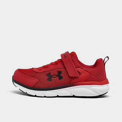 Under Armour Boys' Little Kids' Assert 9 Running Shoes (wide Width) In Red/white/black