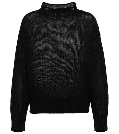 's Max Mara Pitti Linen Sweater In Black