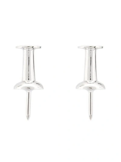 Lauren Klassen Pushpin Earrings - Metallic