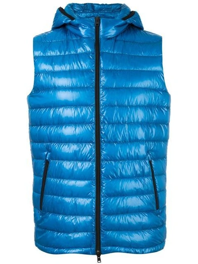 Herno Classic Gilet In Blue