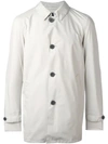 Herno Classic Buttoned Coat In Neutrals