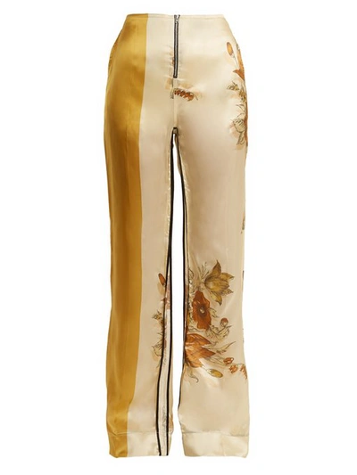 Kwaidan Editions Vallens Wide-leg Floral-print Trousers In Multicolor