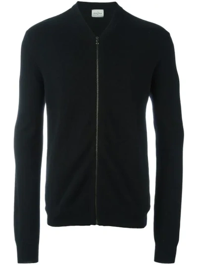 Le Kasha 'nepal' Knitted Bomber In Black