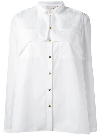 Maison Rabih Kayrouz Layered Detailing Shirt - White